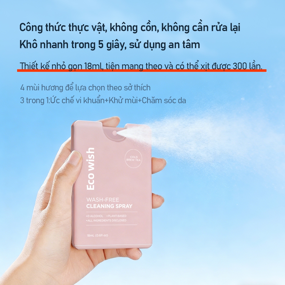 [Khử trùng 99,9%] Xịt khử trùng thực vật Helalife | Bảo vệ tay, an toàn cho bé và làn da nhạy cảm