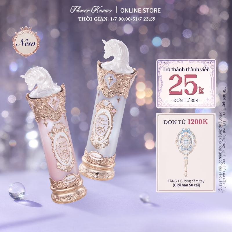 Bộ sưu tập Flower Knows Knight Unicorn Son môi tráng men