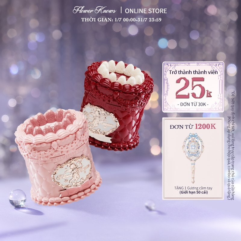 Son Kem Lì Flower Knows Strawberry Cupid Collection Son Bùn Nhung 5ml