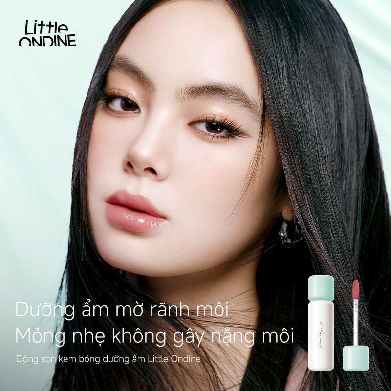 Little Ondine Son kem môi dưỡng ẩm, lên màu chuẩn, kết bụi mờ mềm mị, giữ màu lâu trôi 3g