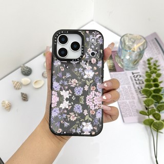 Ốp Màu Hoa Tím Họa Tiết Bướm Tương Thích Cho IPhone 11 13 14 15 16 17 Pro Max 12 Mini Cover X XR XSMax Silicone Mềm Trong Suốt Cản SE 2022 6 7 8 Plus Chống Sốc