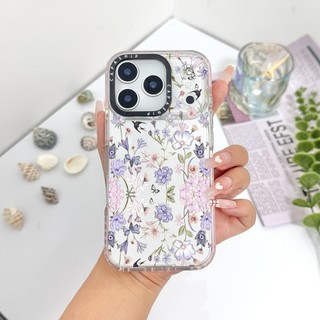 Ốp Màu Hoa Tím Họa Tiết Bướm Tương Thích Cho IPhone 11 13 14 15 16 17 Pro Max 12 Mini Cover X XR XSMax Silicone Mềm Trong Suốt Cản SE 2022 6 7 8 Plus Chống Sốc