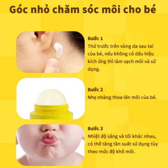 Kekebebe B.Duck Baby Son dưỡng môi trẻ em 3,2g