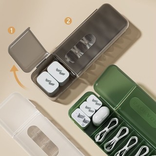 [Giao hàng từ Việt Nam] Hộp đựng cáp dữ liệu NEATDWELL, Hộp lưu trữ bộ sạc lưu trữ riêng biệt phân loại, có thể tháo rời có nắp Hộp sưu tập máng xối chống bụi cho văn phòng tại nhà