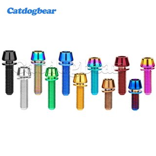 Bu lông titan Catdogbear M5x16 / 18 / 20mm có vòng đệm Thích hợp cho thân xe đạp