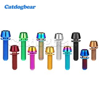 Catdogbear Titanium Ti M6 x 16 18 20 25mm Allen Hex Đầu côn Bu lông có vít máy giặt cho thân xe đạp