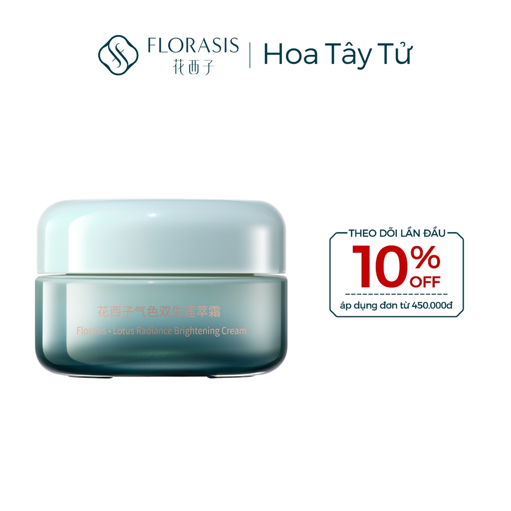 Florasis (Hoa Tây Tử) Kem dưỡng Song Sinh Liên chiết sương ngày & đêm 30g——Kem ngày làm sáng da rạng rỡ tự nhiên , bảo vệ da, phục hồi tổn thương do ánh sáng,kem đêm tái sinh collagen, săn chắc da, làm đầy và mờ nếp nhăn