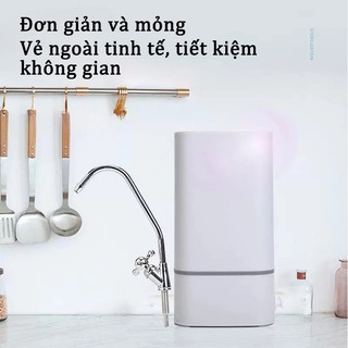 Watfac Máy lọc nước siêu lọc 4 cấp, uống trực tiếp không cần điện, lưu lượng lớn, tiết kiệm không gian
