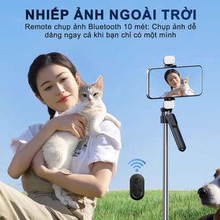 M3 MAX Gậy Chụp Ảnh Đa Năng – 3 in 1 Gậy selfie kiêm chân tripod, Dài 1.85m có thể điều chỉnh, Xoay 720 độ, Tay cầm cân bằng quay phim, Ốc vít chuẩn 1/4 (Tương thích với máy ảnh/Pocket3/ GoPro/đèn livestream)