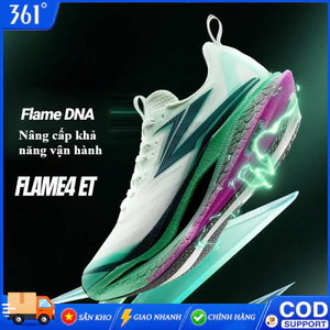 361° 10km Giày Chạy Bộ Chuyên Nghiệp Flame 4ET Mới 2026 Siêu Nhẹ 220g Đàn Hồi Tốt Chạy Tập Thể Thao