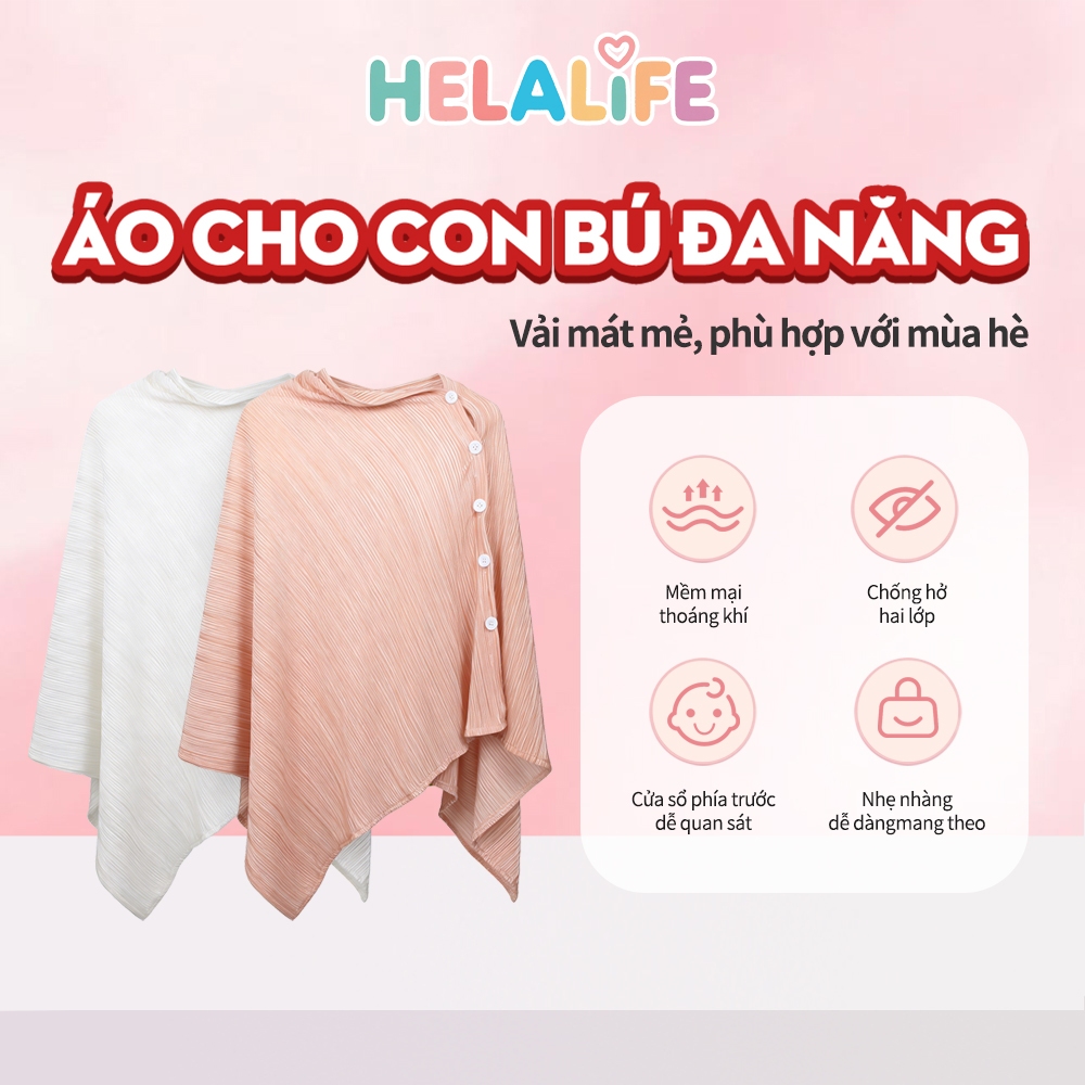 Khăn điều dưỡng Helalife Cool Feel Nursing Cover Khăn choàng chống nắng đa chức năng