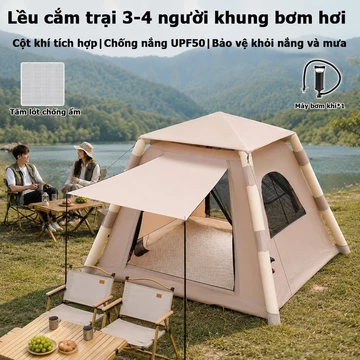 Lều dã ngoại bơm hơi ,Lều cắm trại Glamping,lều tự di động, có thể gấp gọn, chống mưa, dùng cho cắm trại.