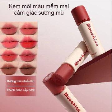 Kem môi lông nhung mờ không dính ly bền màu dễ tôn da làm tăng khí sắc son kem mờ nhung