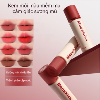 Kem môi  lông nhung mờ không dính ly bền màu dễ tôn da làm tăng khí sắc son kem mờ nhung