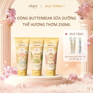 [MUA 1 TẶNG 2]RoopyxButterbear Sữa dưỡng thể Butter Bear (Gấu Bơ) phiên bản liên kết 150ml  Phiên bản giới hạn