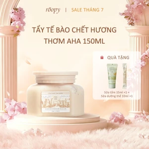 Roopy Tẩy Da Chết Toàn Thân Hương Fougère & AHA - Sữa Tắm & Dưỡng Thể 3 trong 1,150ml,Làm sạch sâu, cấp ẩm dưỡng da, Muối Tẩy Tế Bào Chết & Làm Sạch Cho Tay - Tặng Kèm Quà Miễn Phí