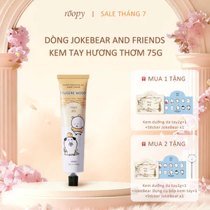Roopy × Jokebear Kem dưỡng da tay và móng hương nước hoa phiên bản hợp tác 75g, chứa dầu hạt mỡ / dầu ô liu, công thức 3 tầng hương pha chế riêng, dưỡng ẩm mềm mịn – Quà tặng sinh nhật / Valentine / 8/3 / Tốt nghiệp / Lễ Tết