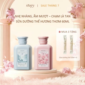 Sữa dưỡng thể tinh dầu thực vật thơm Roopy 60ml——Bộ quà tặng Minicare 5 loại, Nhẹ dịu dưỡng ẩm, Hương thơm lưu lâu