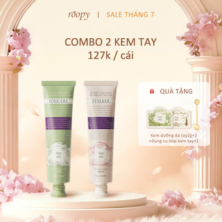 [Bộ đôi bán chạy] ROOPY Kem dưỡng da tay và móng hương thảo mộc  | Hương thơm ba tầng, thẩm thấu nhẹ nhàng không nhờn dính | Thành phần thảo mộc tự nhiên, dưỡng ẩm sâu cho đôi tay