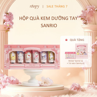 [Roopy × Sanrio] Kem dưỡng da tay và móng hương nước hoa phiên bản hợp tác 12g*6, chứa dầu hạt mỡ / dầu ô liu, công thức 3 tầng hương pha chế riêng, dưỡng ẩm mềm mịn – Quà tặng sinh nhật / Valentine / 8/3 / Tốt nghiệp / Lễ Tết