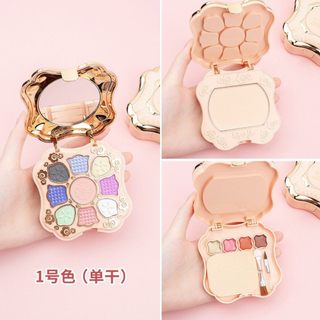 Bộ Trang Điểm Trẻ Em Sân Khấu Hộp Trang Điểm Phấn Mắt Phấn Má Hồng Son Bóng Hộp Trang Điểm Mỹ Phẩm Học Sinh Có Gương Trọn Bộ