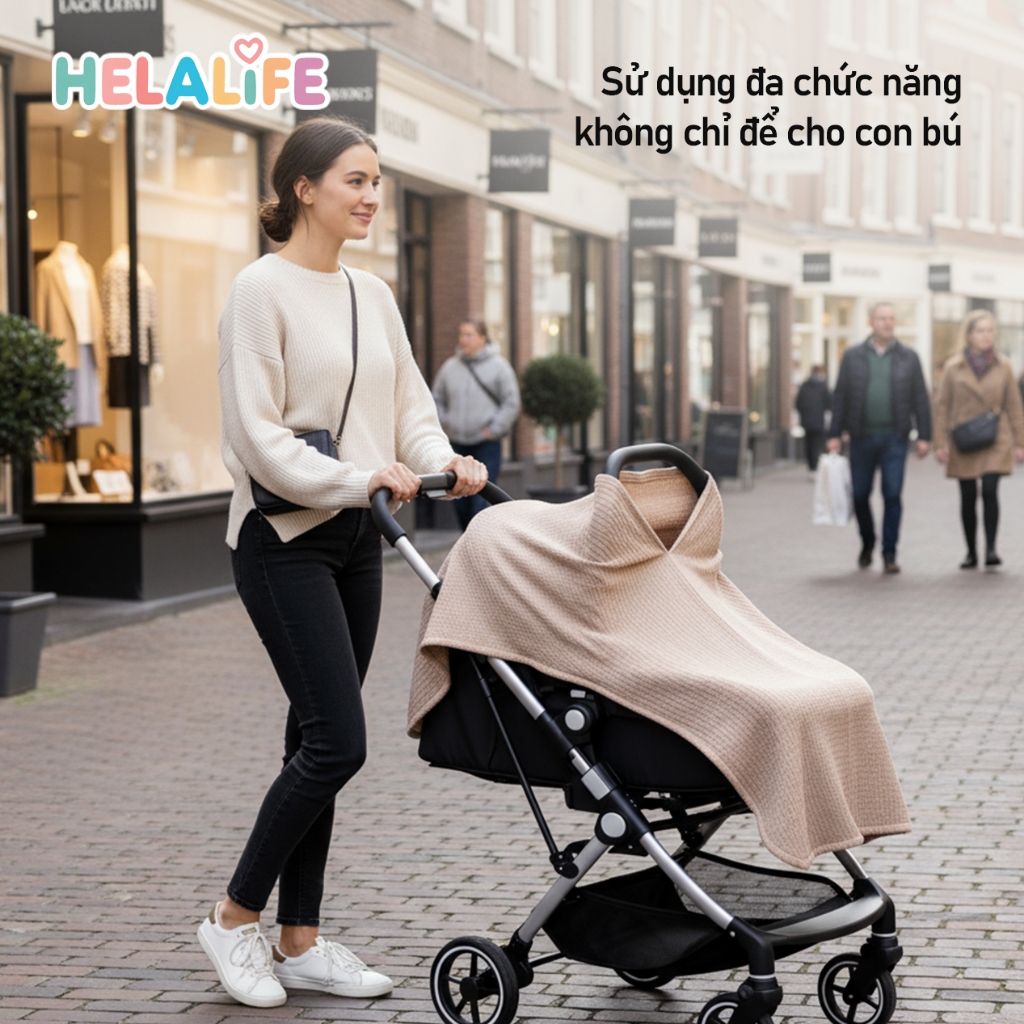 Helalife bìa điều dưỡng thở Khăn điều dưỡng  Khăn choàng chống nắng đa chức năng
