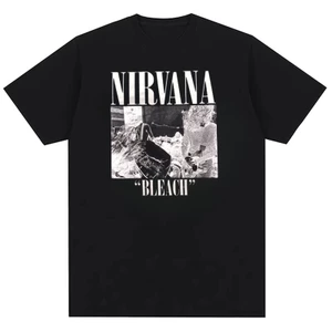 Nirvana Band Rock Punk Phong Cách Nam Nữ Thời Trang Phố Hip Hop Áo Thun Cotton Nguyên Chất