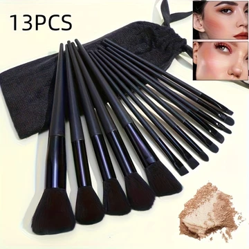 13 cọ trang điểm có lông tổng hợp mềm rất thích hợp để trang điểm, bao gồm cọ hồng, cọ trang điểm nền, cọ phấn mắt và cọ môi. Cọ trang khác