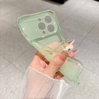 Lỗ tản nhiệt cửa sổ lớn siêu mỏng TPU mờ Ốp điện thoại trong suốt phù hợp cho iPhone 11 12 13 14 15 16 17 Pro Max bao gồm tất cả vỏ mềm chống rơi