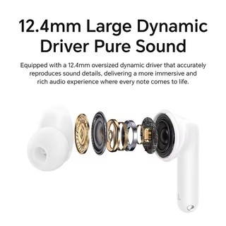 Tai nghe HONOR S2 Tai nghe Tai nghe Bluetooth 5.4 không dây Tai nghe 42dB Khử tiếng ồn chủ động 45H Tuổi thọ pin IP54 Tai nghe