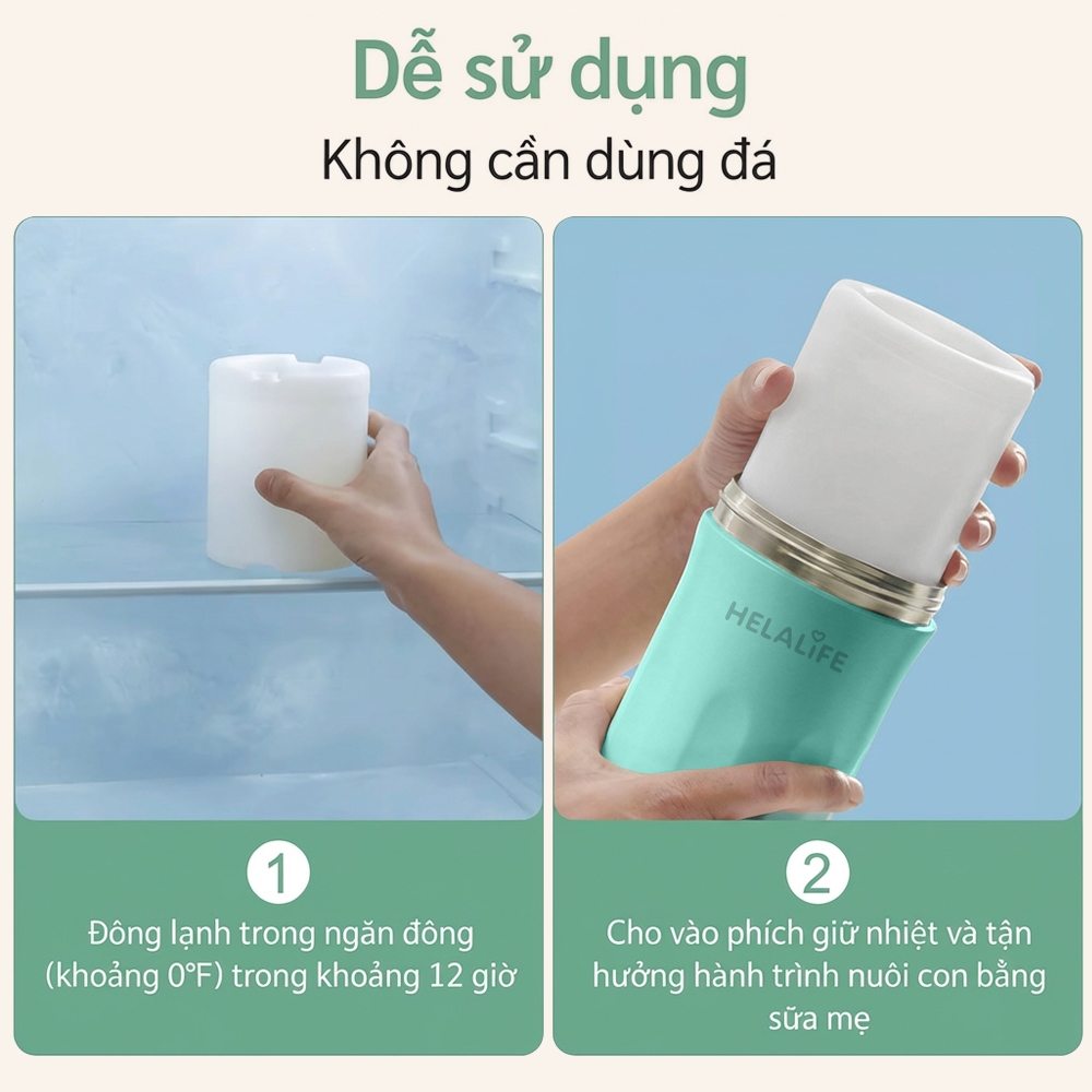 Helalife L9 Sữa Mẹ Tủ Lạnh Cốc Di Động Giữ Nhiệt Cốc Di Động Tủ Lạnh Cốc Tủ Lạnh Tủ Lạnh