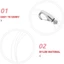 Bộ 2 dây nylon hình chữ T với vòng móc vít có thể điều chỉnh vô hình trong suốt kẹp dây khung hình hệ thống treo