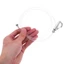 Bộ 2 dây nylon hình chữ T với vòng móc vít có thể điều chỉnh vô hình trong suốt kẹp dây khung hình hệ thống treo