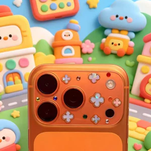 Phim ống kính kim cương điểm thủ công DIY Thích hợp cho iPhone 17Pro / 17ProMax HD Bảo vệ ống kính cá nhân chống trầy xước