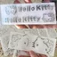 Nhãn dán bạc Hello Kitty dễ thương, Nhãn dán ngoại vi Kitty đáng yêu phong cách hoạt hình cho điện thoại di động và máy tính xách tay, Nhãn dán PVC trên ô tô dành cho sinh viên, Nhãn dán chai nước