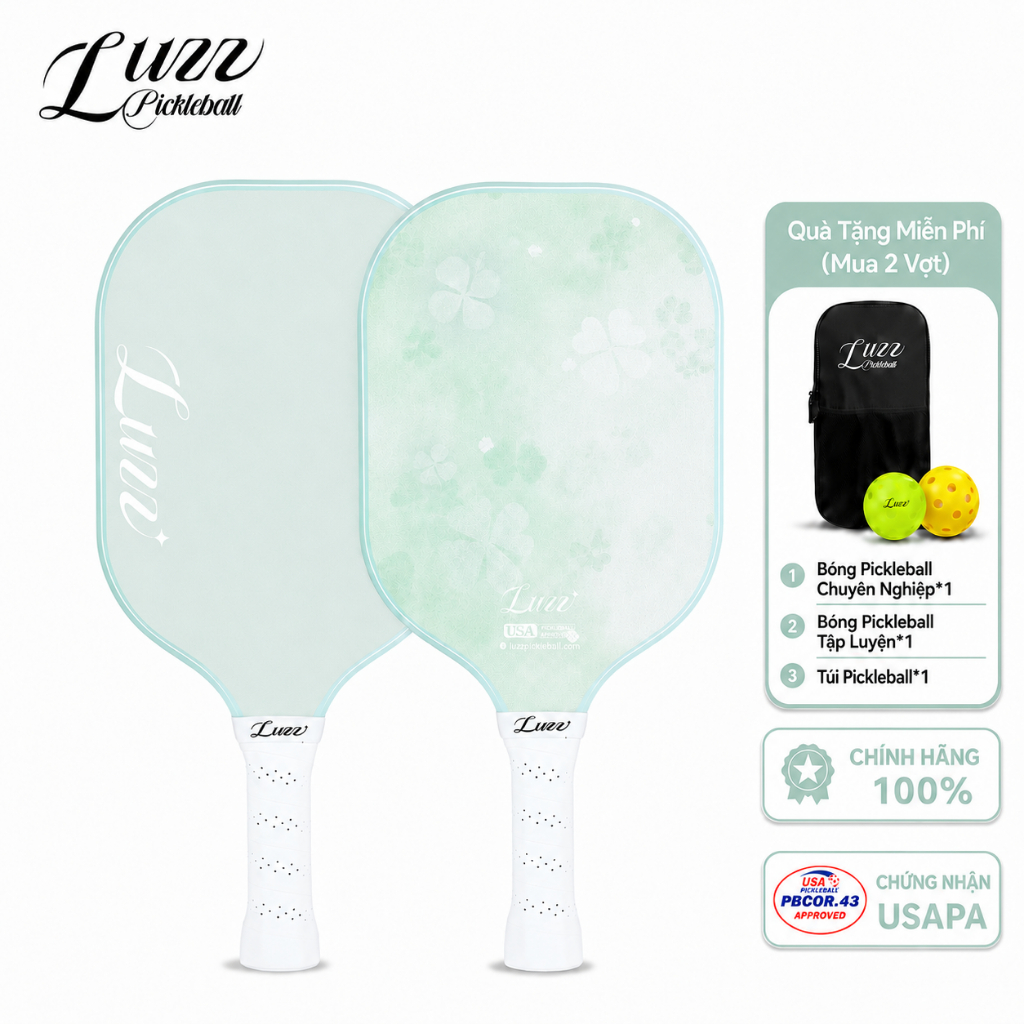 LUZZ Vợt Pickleball Sợi Carbon 16mm T700 Được USAPA Phê Duyệt Cho Người Mới Bắt Đầu
