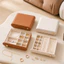 CASEGRACE Hộp đựng đồ trang sức 2 tầng Tổ chức Khay đựng đồ trang sức nhung có ngăn kéo Dung tích lớn cho dây chuyền Nhẫn Bông tai & Hộp đồng hồ