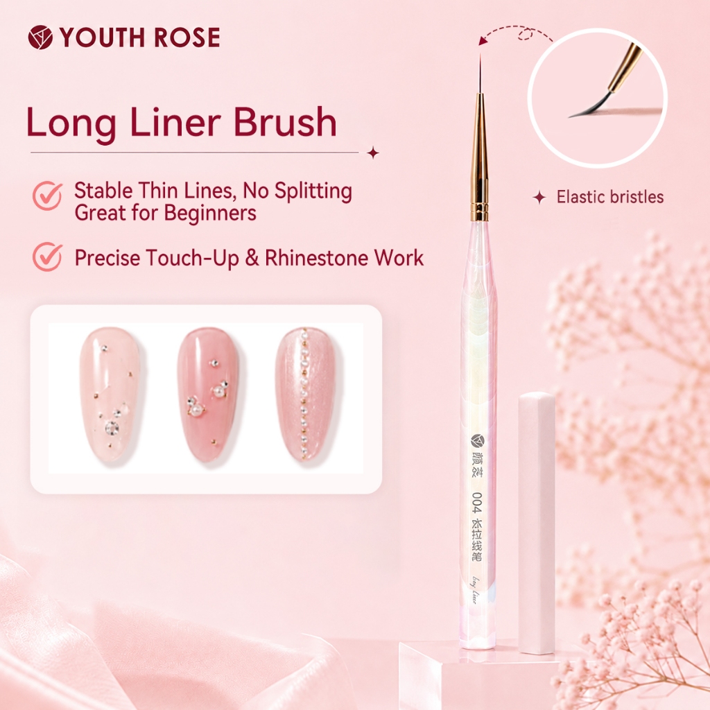 YouthRose 004 Cọ Kẻ Nét Dài Chuyên Nghiệp Long Liner Nail Brush Siêu Mản Siêu Mảnh, Siêu Chuẩn