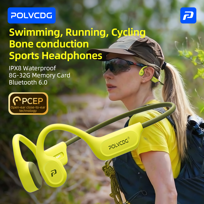 Tai nghe dẫn truyền xương bơi chống nước Polvcdg-X9-IPX8 với bộ nhớ 32G / 8G dành cho thể thao / đi xe đạp / tập thể dục, được trang bị micrô và công nghệ Bluetooth 6.0 | BigBuy360 - bigbuy360.vn