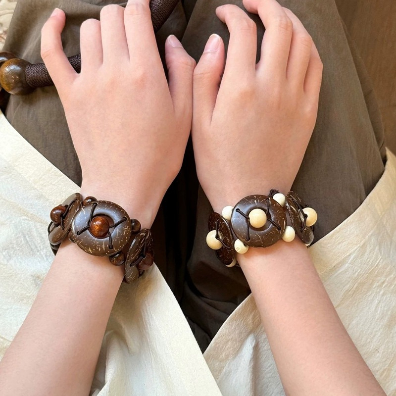 Vòng tay bện đính cườm thủ công cho mùa hè xếp chồng Retro Bohemian Niche Thiết kế Phụ kiện dành cho nữ