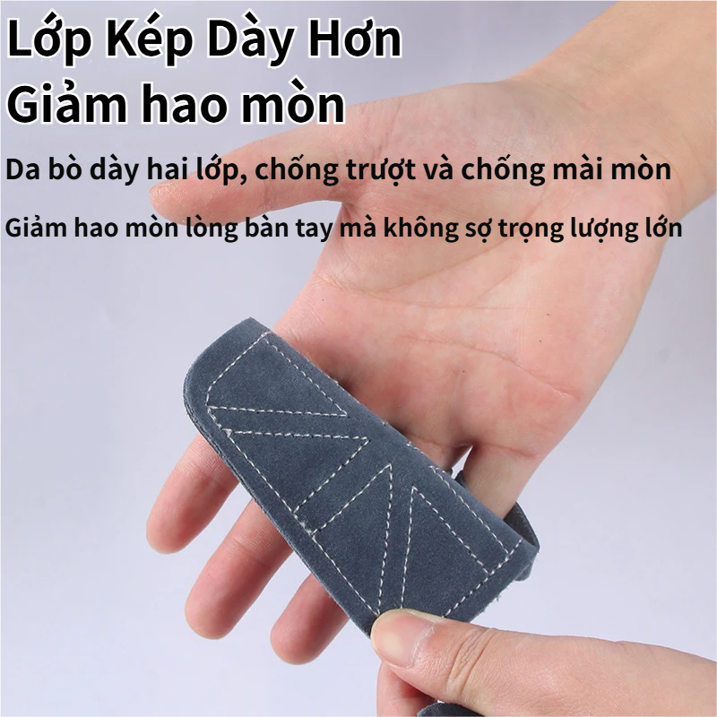 [Vận chuyển nhanh] SIMPLEAID 1 CÁI / 1 Cặp Tấm lòng bàn tay, Găng tay nâng tạ da bò chống trượt, Găng tay nửa ngón 9 màu