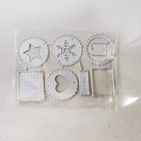 Cookie Hình Kim Loại Thép Carbon Cắt Khuôn Handmade DIY Album Ảnh Thiệp Chúc Mừng Cắt Chết Giấy Thủ Công Sổ Lưu Niệm Dập Nổi Khắc Bản Mẫu
