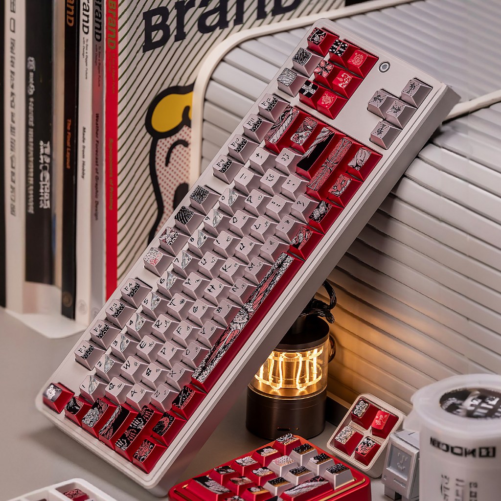 Mũ trùm đầu thiên thần sa ngã Keycaps PBT anh đào hồ sơ màu đen Seraph Kim loại ngọc trai Keycap cho bàn phím cơ | BigBuy360 - bigbuy360.vn