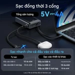Vention Sạc dự phòng có sạc nhanh 65W -20000mAh, PD 3 chiều, QC 4.0, Dây Cáp Tích Hợp, Màn Hình LED, 3 cổng sạc, Nhanh Cho Laptop/Máy Tính Xách Tay/phone 17/16/15/14/13/12/11, samsung, xiaomi, Được Mang Lên Máy Bay, Hàng Chính Hãng, BH 12 tháng — ảnh 6