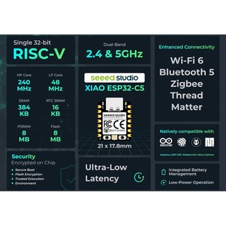 [Cung cấp hàng có sẵn] Bảng phát triển IoT ESP32-C5 RISC-V WiFi6 Bluetooth 5 Thích hợp cho bảng phát triển Arduino
