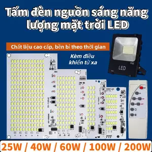 Bảng điều khiển nguồn sáng THEHOMECO 1 chiếc, Bảng đèn LED trắng 25 / 40 / 60 / 100 / 250W, Độ sáng cao SMD5730 với bộ điều khiển từ xa Đèn pha điều khiển từ xa