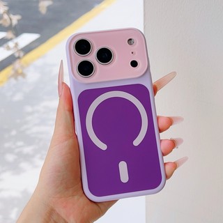 Ốp điện thoại từ tính cửa sổ lớn trái cây sang trọng tương phản đầy màu sắc phù hợp cho iPhone 13 14 15 16 17 Pro Max da cảm giác bao gồm tất cả vỏ chống rơi