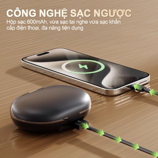 Y38 (2 cặp tai nghe) Mới Nhất Tai Nghe Đôi Kiêm Sạc Dự Phòng, Cặp tai nghe kẹp tai và 1 Cặp tai nghe ngủ, Sạc ngược cho điện thoại & thiết bị khác, Nghe nhạc liên tục hơn 30 giờ, Âm thanh nổi cấp độ HiFi, Phù hợp cho cả khi ngủ và thể thao