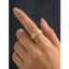 Nhẫn Thép Không Gỉ Cho Nam Nữ Vàng Bạc Đen Zircon Trang Sức Thời Trang Cặp Đôi Nhẫn Cưới Ban Nhạc Hứa Nhẫn Tặng Cho Nàng Có Thể Điều Chỉnh Kích Thước 6-12 Phụ Kiện Hợp Thời Trang 316L Ste