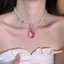 Lãng Mạn Trong Suốt Giọt Nước Mặt Dây Chuyền Choker Hỗn Hợp Không Đều Pha Lê Chip & Tròn Ngọc Trai Hạt Nối Cổ Ôm Dây Xích Thanh Lịch Phù Hợp Cổ Trang Sức Cho Nữ Hẹn Hò Cưới